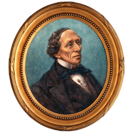 Portrait of Hans Christian Andersen [from Phrenological journal